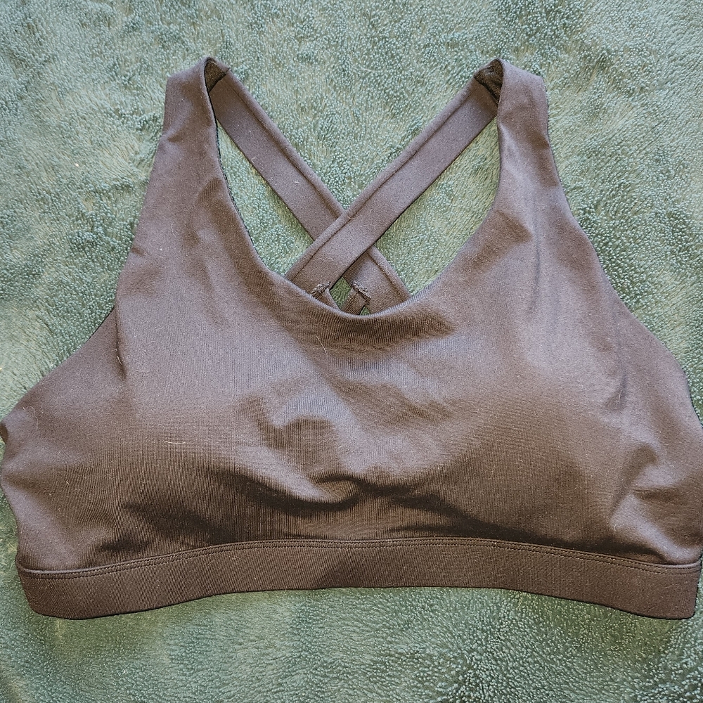 Black Crossback Sport Bra XL